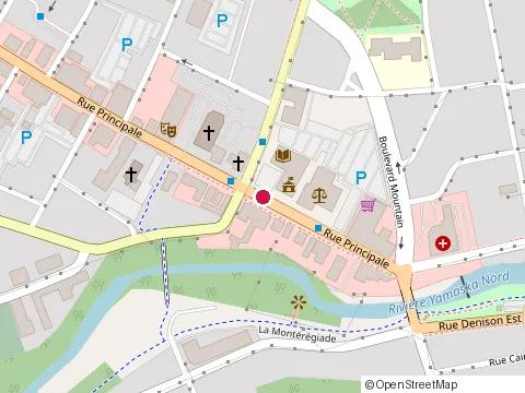 Location of Quebec Centres Travail at Édifice Roger-Paré 77 Rue Principale, Granby