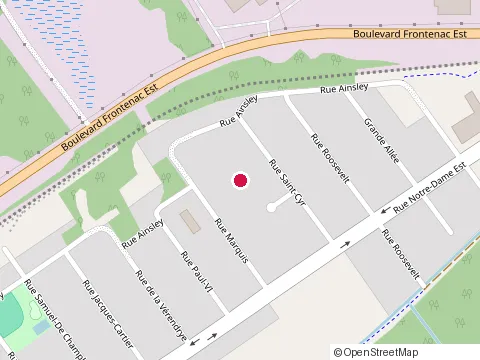Location of Quebec Inc at 103 Rue Marquis, Thetford Mines