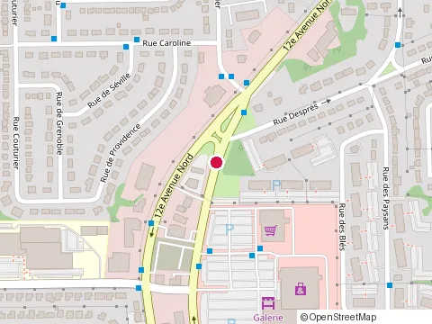 Location of Quiznos at 1135 13E Ave N, Sherbrooke