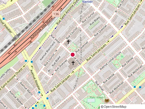 Location of Quyen Vietnamese Restaurant at 2380 Rue Quesnel, Montréal
