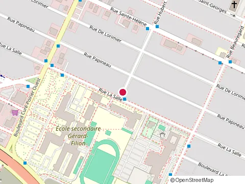 Location of R Aud 4 Armature at 1240 Rue Hubert, Longueuil