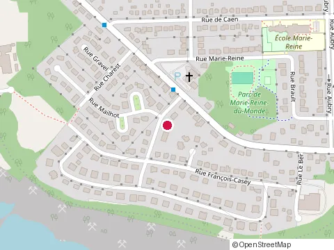 Location of R Rousseau Construction at 1302 Francois-Casey Rue, Sherbrooke