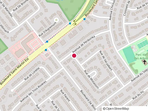 Location of R S Gareau, Avocat at 2780 Rue de Mistassini, Laval