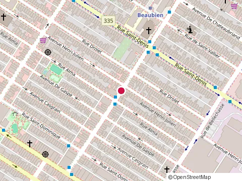 Location of Radiateur Montréal Radiator Inc at 270 Rue Beaubien O, Montréal