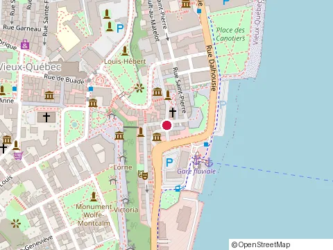 Location of Rafaella at 21 Rue Sous-le-Fort, Québec