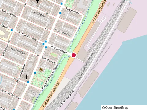 Location of Rasoi at 3459 rue Notre Dame O, Montréal