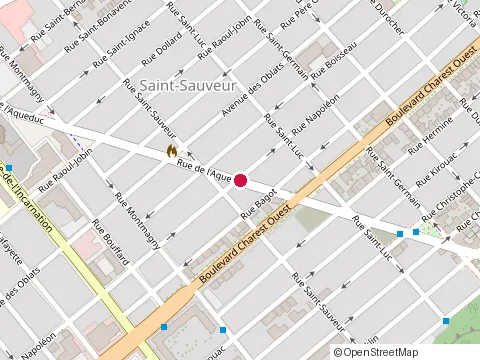 Location of Ray-Pro Constructions Inc at 377 Rue de l'Aqueduc, Québec