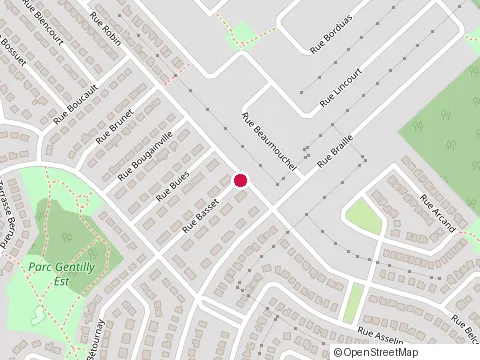 Location of Real le Blanc at 1747 Rue Basset, Longueuil