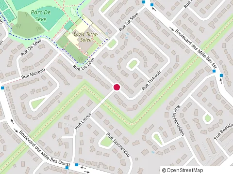Location of Realisations Christopher Jean Inc, les at 784 Rue Thibault, Sainte-Thérèse
