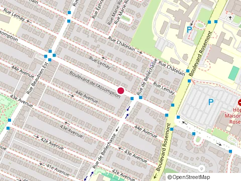 Location of Realite Therapie Pro-Action at 6335 boulevard de l'Assomption, Montréal