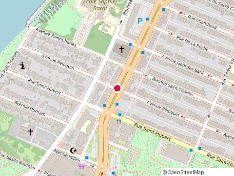 Location of Relax-Action Montreal at 10690 avenue Péloquin, Montréal