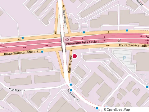 Location of Reno Probec Inc at 2301 Rue Halpern, Saint-Laurent
