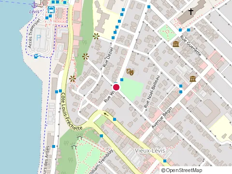 Location of Réno Valeurs at 8 Rue Wolfe, Lévis