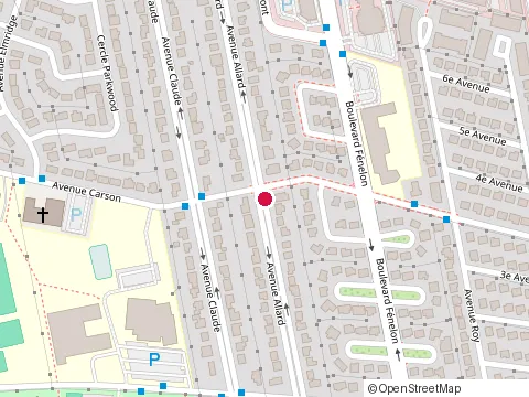 Location of Reno.Unique at avenue Allard, Dorval