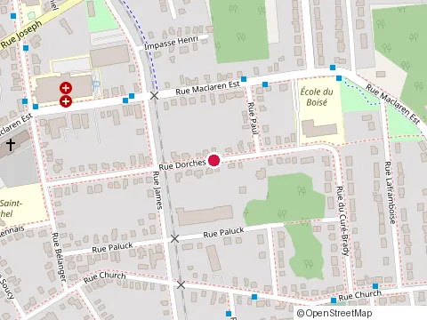 Location of Renovation Benoit Bourrassa at 185 Rue Dorchester, Gatineau
