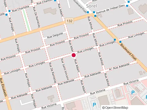 Location of Renovation Benoit Gouin at 49 Rue Albert, Sorel-Tracy