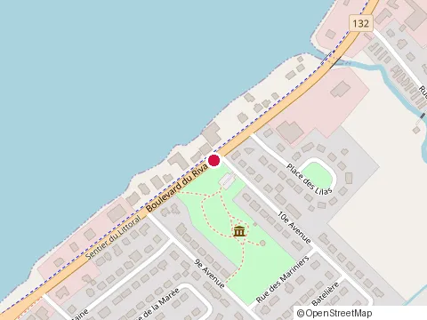 Location of Renovation Bruno Fortin at 24 10E Avenue, Rimouski