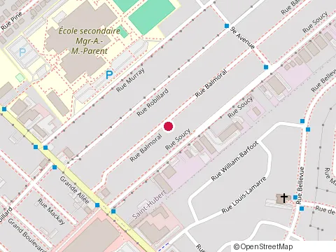 Location of Rénovation C l 2000 at 1810 Rue Balmoral, Saint-Hubert