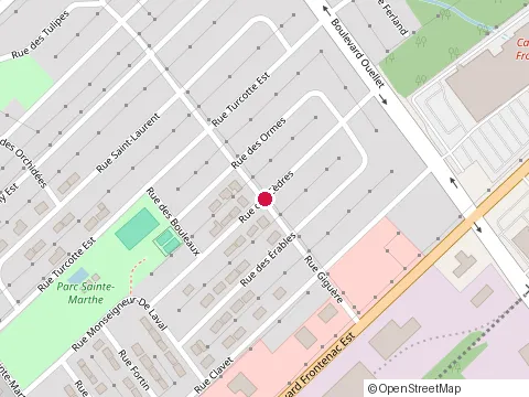 Location of Rénovation Denis Mercier at 499 Rue des Cèdres, Thetford Mines