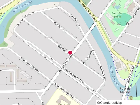 Location of Rénovation N.d.B. at 69 Rue Gaudet, Victoriaville
