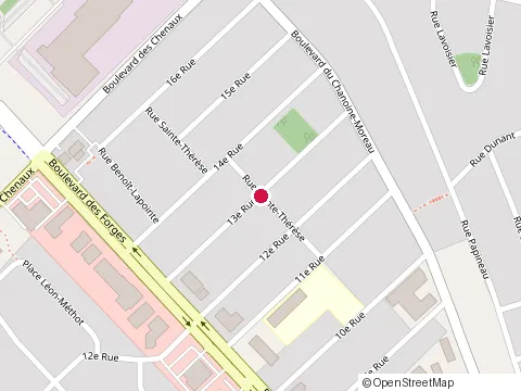 Location of Rénovation Nd at 1401 13E Rue, Trois-Rivières