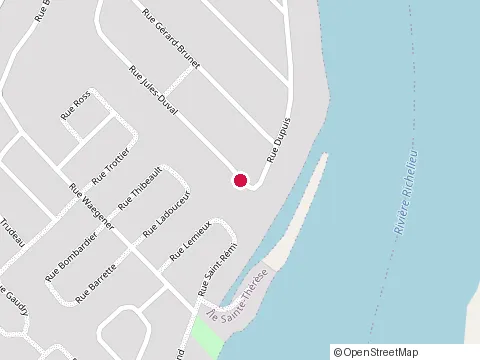 Location of Renovation Robert Lefebvre Inc at 110 Rue Gerard Brunet, Saint-Jean-sur-Richelieu