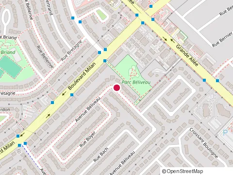 Location of Renovation Sylvain Jean Enr at 5490 avenue Beliveau, Brossard