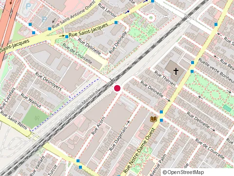 Location of Rénovation Urbain Design at 3C5 642 Rue de Courcelle #205, Montréal