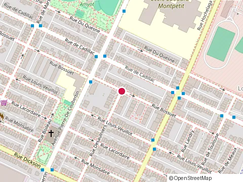 Location of Rénovations C.T.R Inc at 2554 Rue Bossuet, Montréal