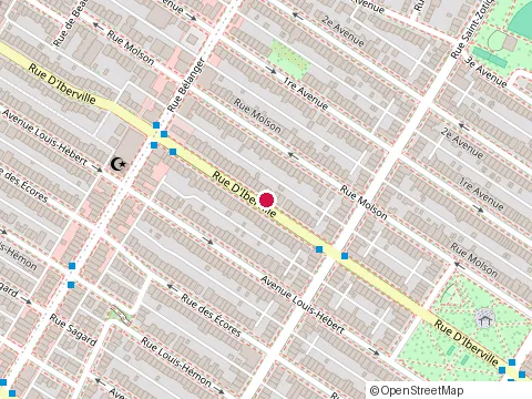 Location of Rénovations J R at 6831 Rue d'Iberville, Montréal