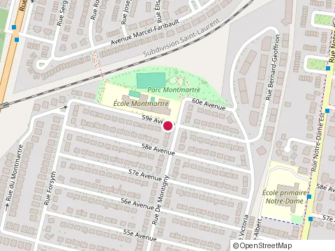 Location of Renovus Inc at 1850 59E Avenue, Montréal