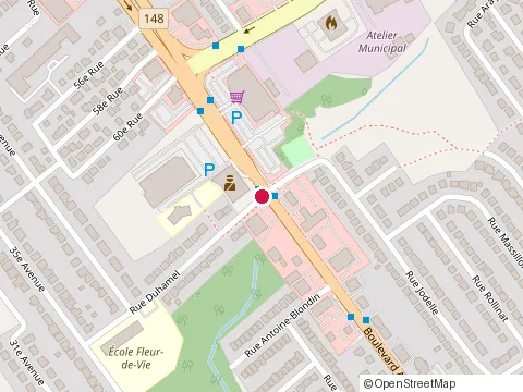 Location of Réparations de Piscines Laval Inc at 3820 Duhamel Rue, Laval