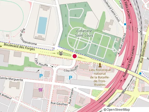 Location of Reseau Auto-Caution Network at 1055 boulevard des Forges, Trois-Rivières