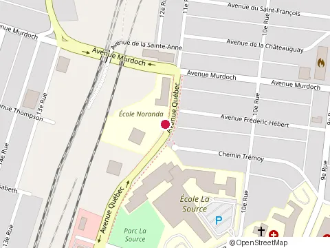 Location of Réseau Biblio Abitibi-Témiscamingue-Nord-du-Québec at 20 avenue Qc, Rouyn-Noranda