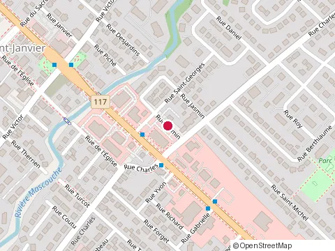 Location of Residence Claude Dumont Inc at 1-18008 Rue Victor, Mirabel