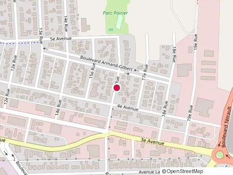 Location of Residence d'Hebergement la Chaumiere at 4 E Ave, Val-d'Or