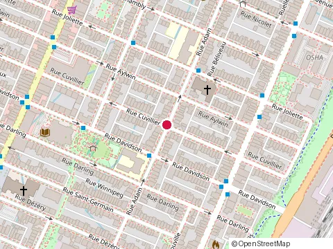 Location of Résidence la Belle Vie at 3415 Rue Adam, Montréal