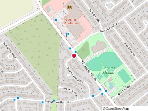 Location of Residence le Phare at 1090 Rue de Versailles, Laval