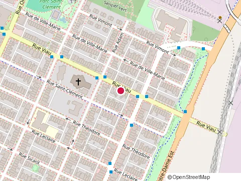 Location of Résidence Viau at 1462 Rue Viau, Montréal