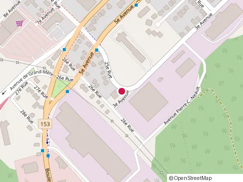 Location of Ressorts Grand-Mere at 2500 3E Av, Shawinigan
