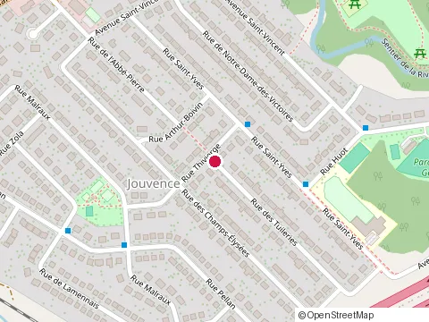 Location of Ressources Intermédiaires Gingras À Québec at 147 Rue des Tuileries, Québec