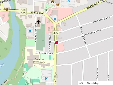 Location of Restaurant 4 Saisons at 29 Rue du Collège, Pont-Rouge