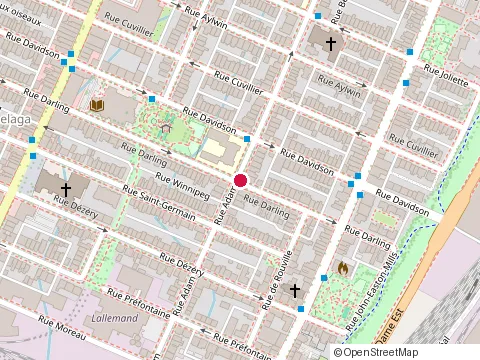 Location of Restaurant Adam at 3303 Rue Adam, Montréal
