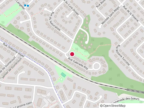 Location of Restaurant Atre du Faubourg at Rue Gabrielle-Roy, Québec
