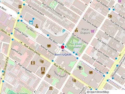 Location of Restaurant Atti Cinq Zero Cinq at 505 boulevard de Maisonneuve O, Montréal