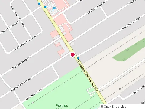 Location of Restaurant au Toit Rouge at 12025 boulevard Henri-Bourassa, Québec