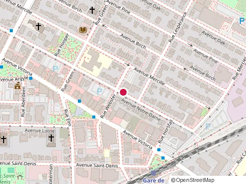 Location of Restaurant Bazz Java Jazz at 591 avenue Notre-Dame, Saint-Lambert