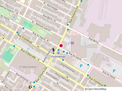 Location of Restaurant Bercy at 2600 Ontario St E, Montréal