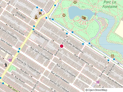 Location of Restaurant Biju at 935 avenue Duluth E, Montréal
