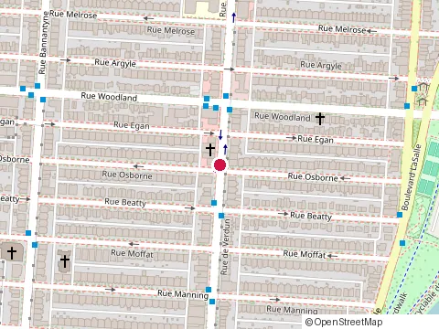 Location of Restaurant Bingo at 5561 Rue de Verdun, Verdun